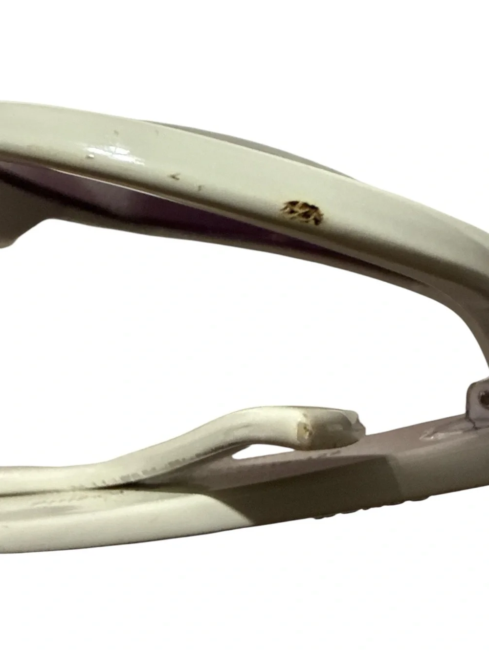 Coach Women’s White Round Sunglasses with Dark Lenses